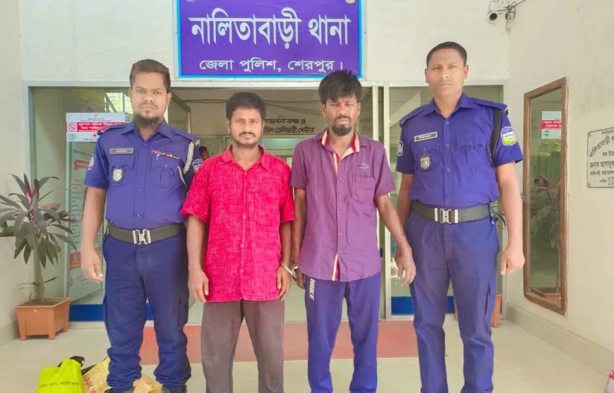 শেরপুর সীমান্তে রুপিসহ দুই বাংলাদেশি আটক