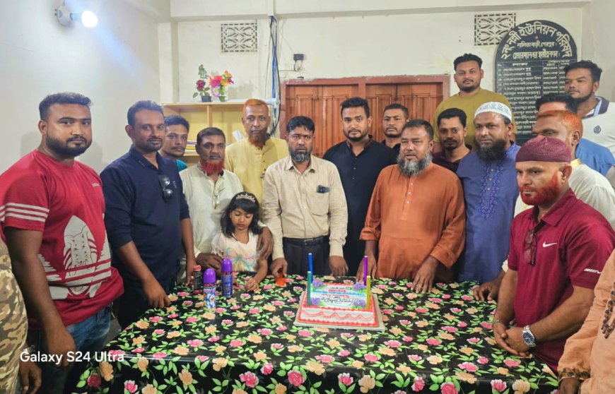 নন্নীতে যুবদল নেতা শাহিন আলমের জন্মদিন উদযাপন