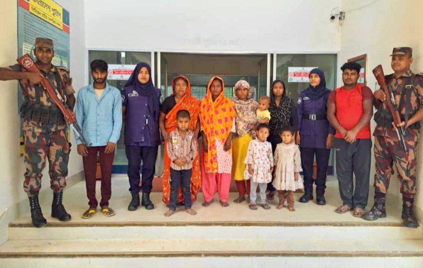 নালিতাবাড়ী সীমান্ত দিয়ে নারী-শিশুসহ ১০ বাংলাদেশিকে পুশইন করল বিএসএফ