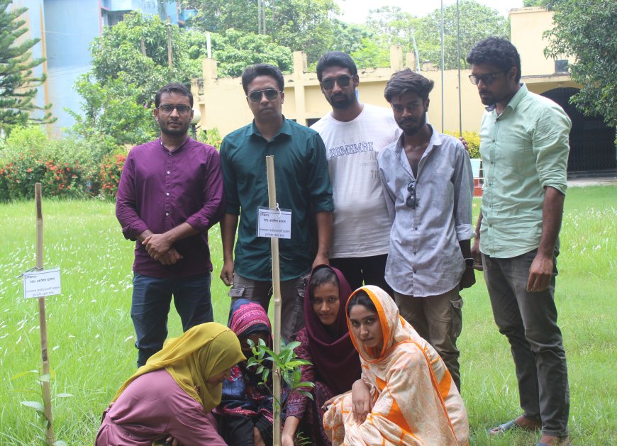 চুয়াডাঙ্গায় ছাত্রদল নেতা ওয়ালিদ হাসানের উদ্যোগে বৃক্ষরোপণ কর্মসূচি পালন।