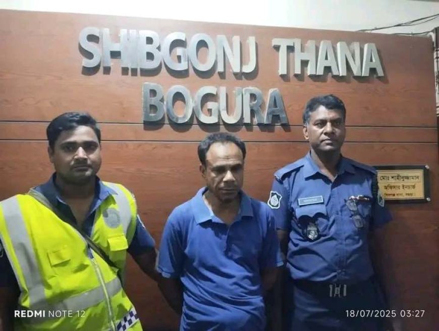 শিবগঞ্জে ২১৮ পিচ ইয়াবাসহ ব্যবসায়ী হান্নান আটক